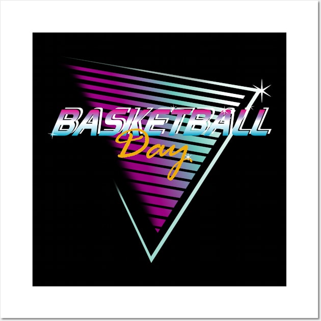 basketball day retro Wall Art by osvaldoport76